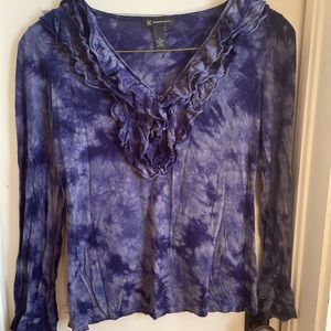 Sweet Tye Dye Frilly Top